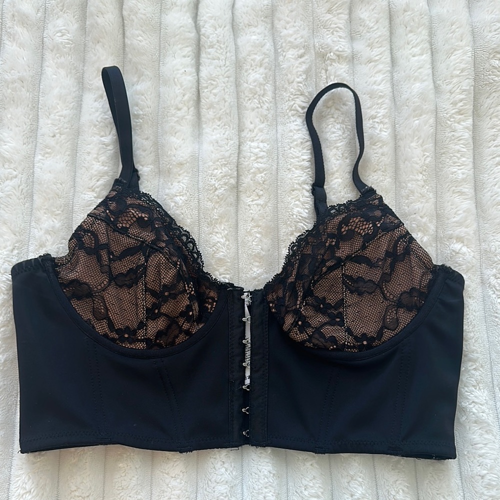 Garage Black Lace Underwire Bra
